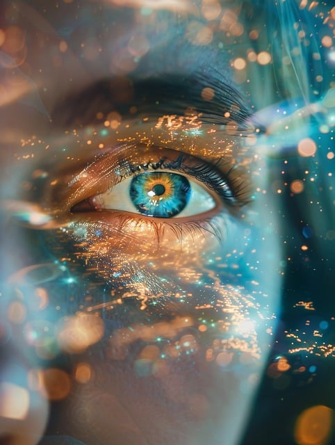 ai-generated-8578444_640 AI-generated Digital Vision, Woman Seeing Fantastic Lights